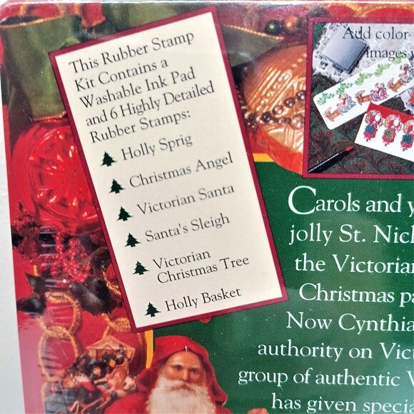 Victorian Christmas Stamp Collection Rubber Stampede NOS *Sealed* Cynthia Hart - Picture 4 of 4